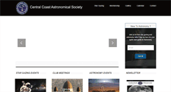 Desktop Screenshot of centralcoastastronomy.org
