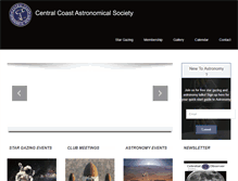 Tablet Screenshot of centralcoastastronomy.org